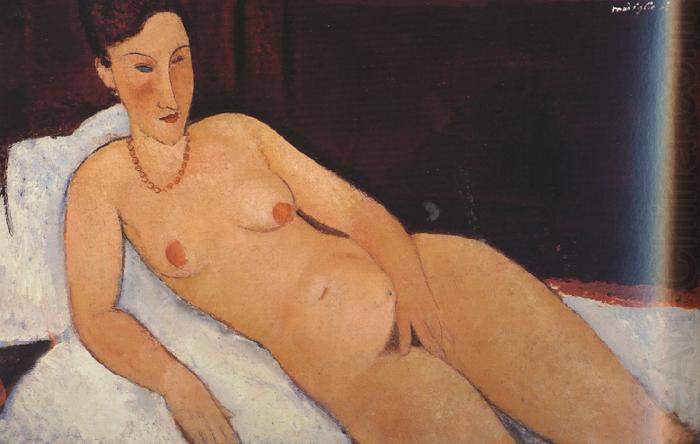 Amedeo Modigliani Nude with Coral Necklace (mk39) china oil painting image